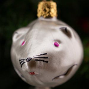 Gray Mouse with rabbit fur tail